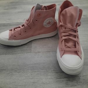 Converse Pink Hi Top Shoes